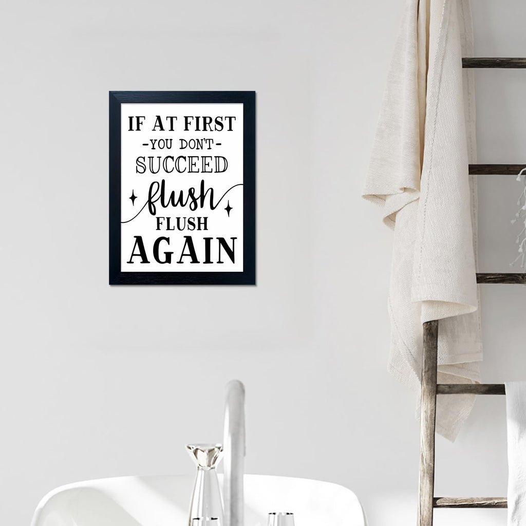 Bathroom Pictures Wall Decor Bathroom Rules Signs Print Black and White Funny Canvas Wall Art Framed Farmhouse