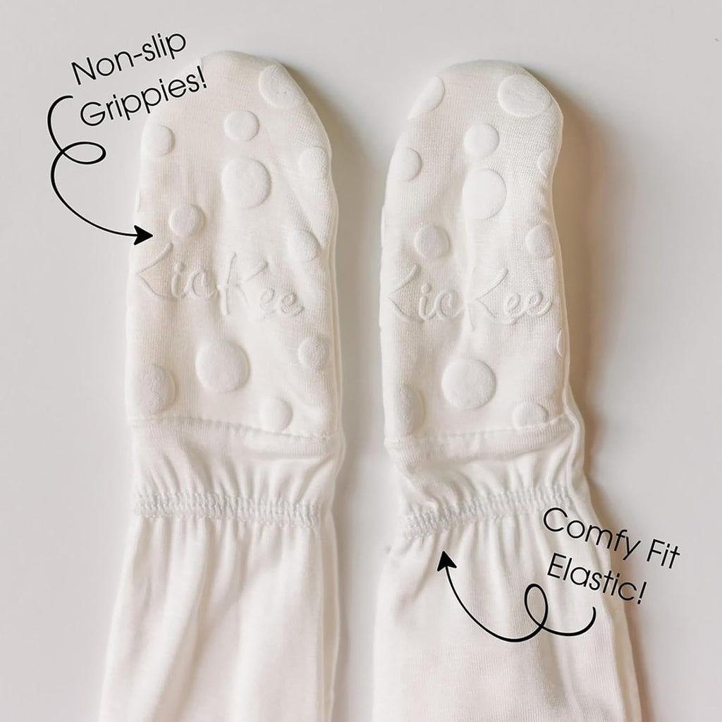 Baby & Toddler Zip Footie - Ultra-Soft Bamboo Viscose Pajamas with Flip Paws and Grippy Feet