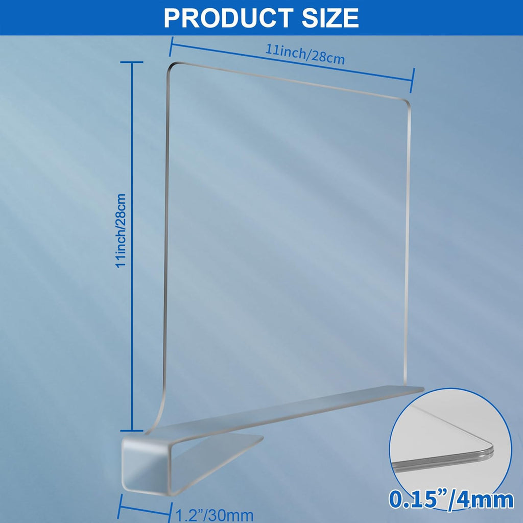 11 Inches [Extra Tall Version] Clear Shelf Dividers for Closet Organization and Storage, 6 Pack Purse Organizer for