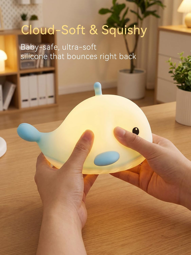 Whale Night Light for Kids, Level Baby Light