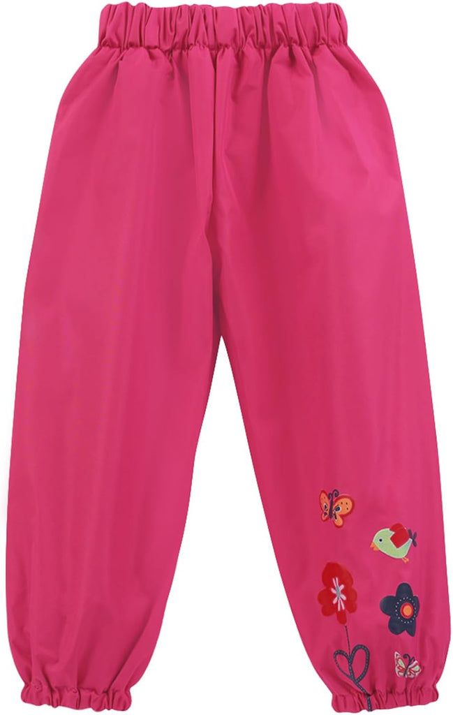 Toddler Girls Raincoat Waterproof Rain Jacket toddler Hooded Pants Suit