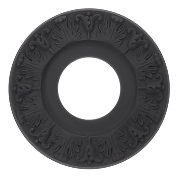 Ceiling Medallion, 10" OD x 4" ID PU Decorative Ceiling Light Medallion Chandelier Medallion 3D Carving Ceiling Light
