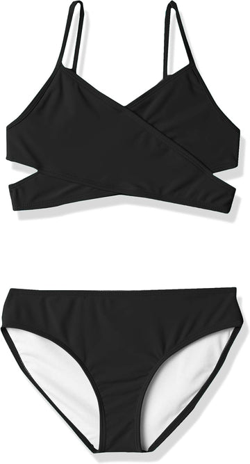 Surf Girls' Coral Reef Beach Sport Wrap Around Bikini piece Swimsuit