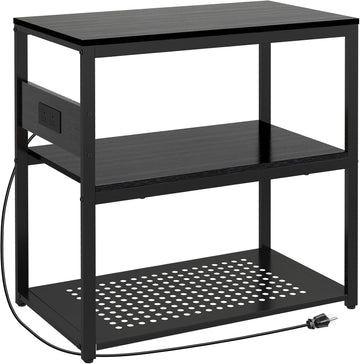 20-29 Gallon Fish Tank Stand with Power Outlets, 3-Tier Metal Aquarium Stand