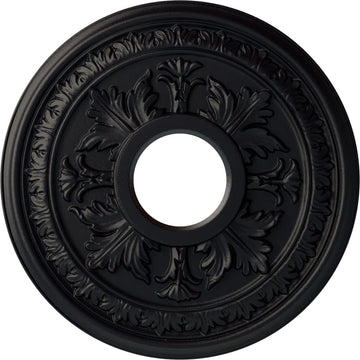 15 3/8"OD x 4 1/4"ID x 1 1/2"P Baltimore Fits Canopies up to 5 1/2" Ceiling Medallion, Steel Gray