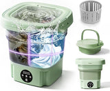 Portable Washing Machine,Foldable Mini Washer Travel Washing Machine,8L 3 Modes Upgraded Small Collapsible Laundry for