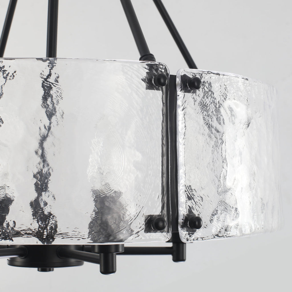6-Light 19.69'' Dimmable Modern Drum Candle Chandelier