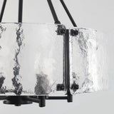 6-Light 19.69'' Dimmable Modern Drum Candle Chandelier