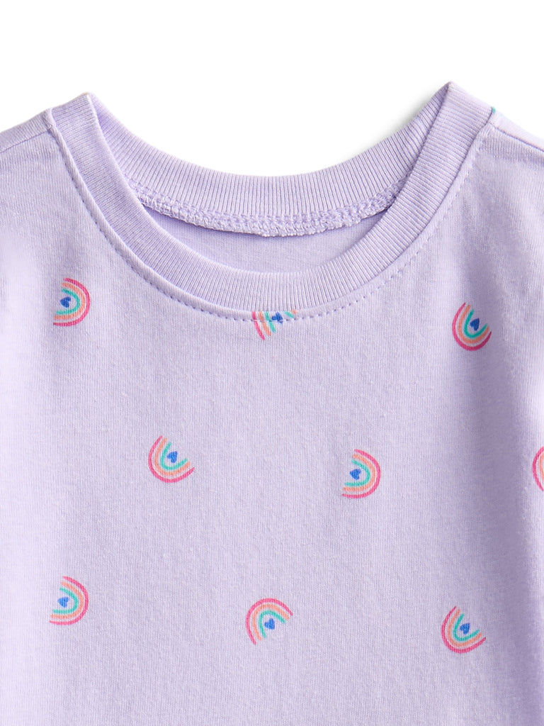 Baby Girls Graphic Tee and Shorts Outfit Set, 6-Piece
