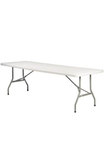 White Rectangle Plastic Table