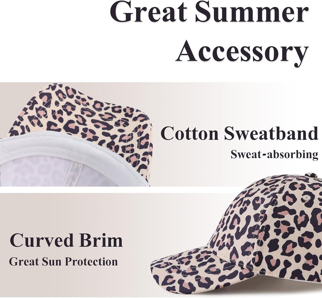 Girls Glitter Baseball Cap Kids Adjustable Ponytail Hat Toddler Summer Mesh Trucker Hats