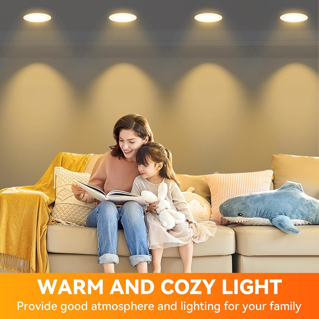 12 Pack BR30 Flood Light Bulb Indoor, 65W Equivalent Dimmable Led Recessed Lights Bulb, 2700K Soft Warm White, E26