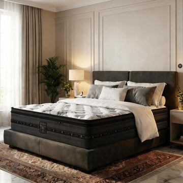 California King Mattress 12 inch, Hybrid Cal King Mattress in a Box, Individually Wrapped Coils & Gel Memory Foam for