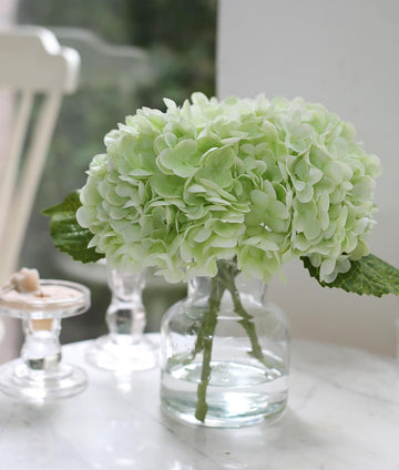 Real Touch Artificial Flowers Hydrangea in Vase Decoration,Artificial Hydrangeas Centerpieces for Tables, Lifelike