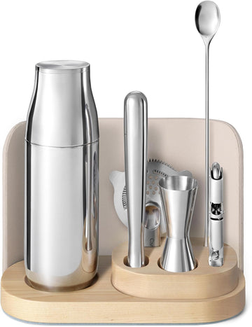 9-Piece Complete Bar Set with Organizer - Set of 9