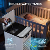 7L Evaporative Air Cooler with Remote Control, 3-IN-1 Portable Swamp CoolerHome Office Garage