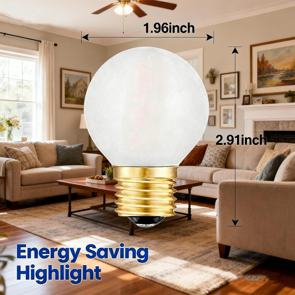 E26 LED Bulb 60 Watt Dimmable Frosted Globe Light Bulbs