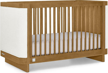 BabyGap Callie 4-in-1 Upholstered Crib (Acorn/White Boucle)