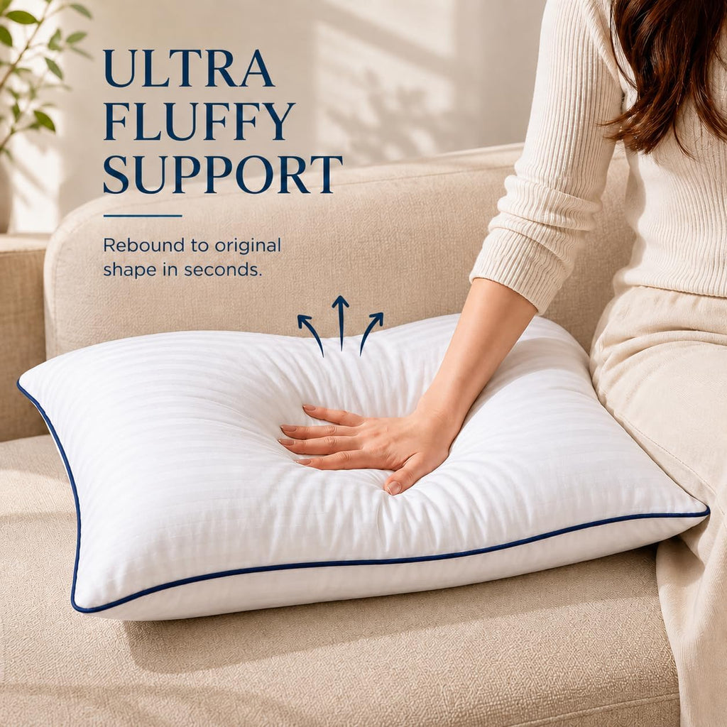 12x20 Throw Pillow Insert, Shredded Memory Foam Filling, Lumbar Cushion