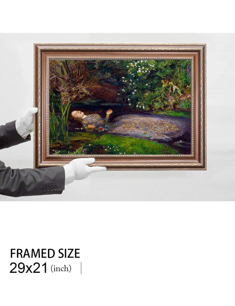 Ophelia Gold Framed Wall Art, 29x21