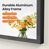 24"x36" Arch Black Bathroom Wall Mirror, Metal Frame Vanity Mirror