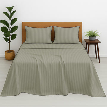 Hotel Quality 100% Egyptian Cotton 4 Piece Queen Size Bed Sheet Set Fits 36 cm Deep Pocket Mattress, Naturally Cool