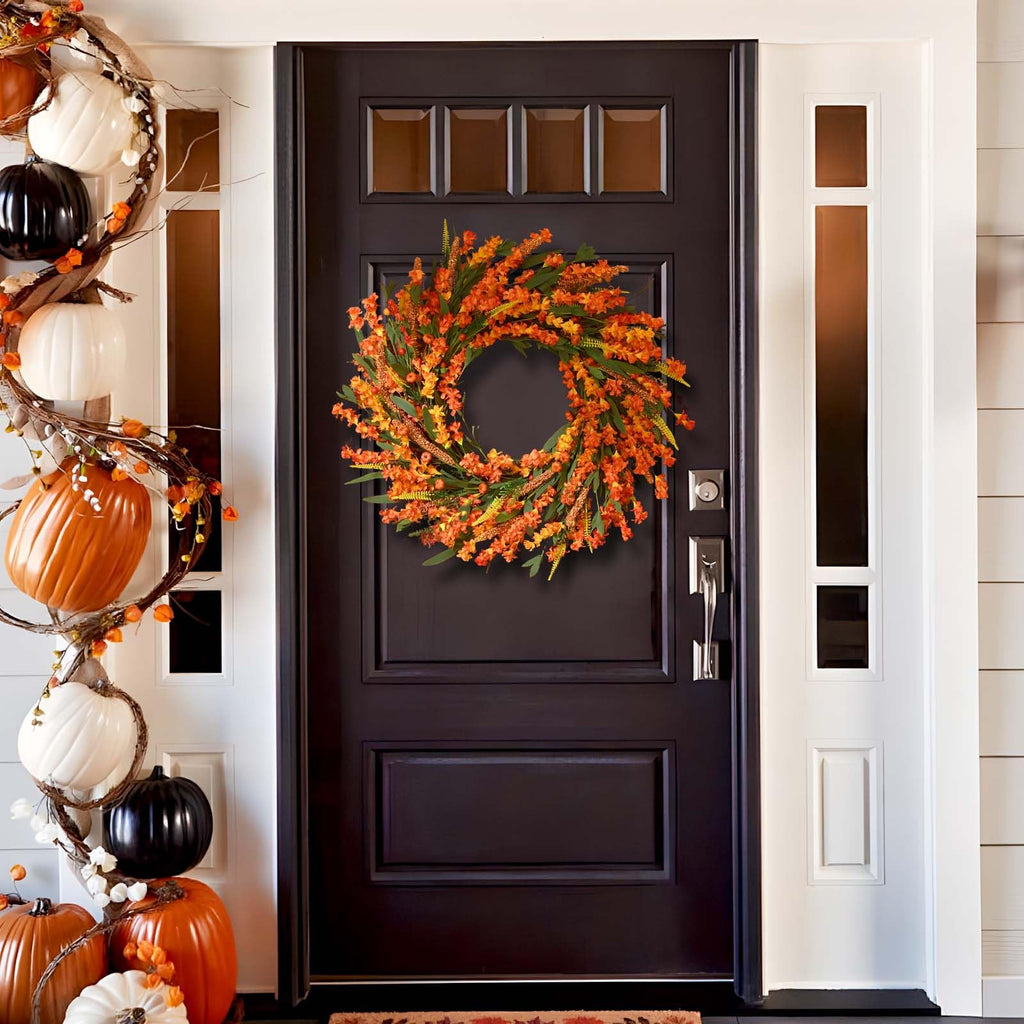 24 Inch Fall Wreaths for Front Door Outside