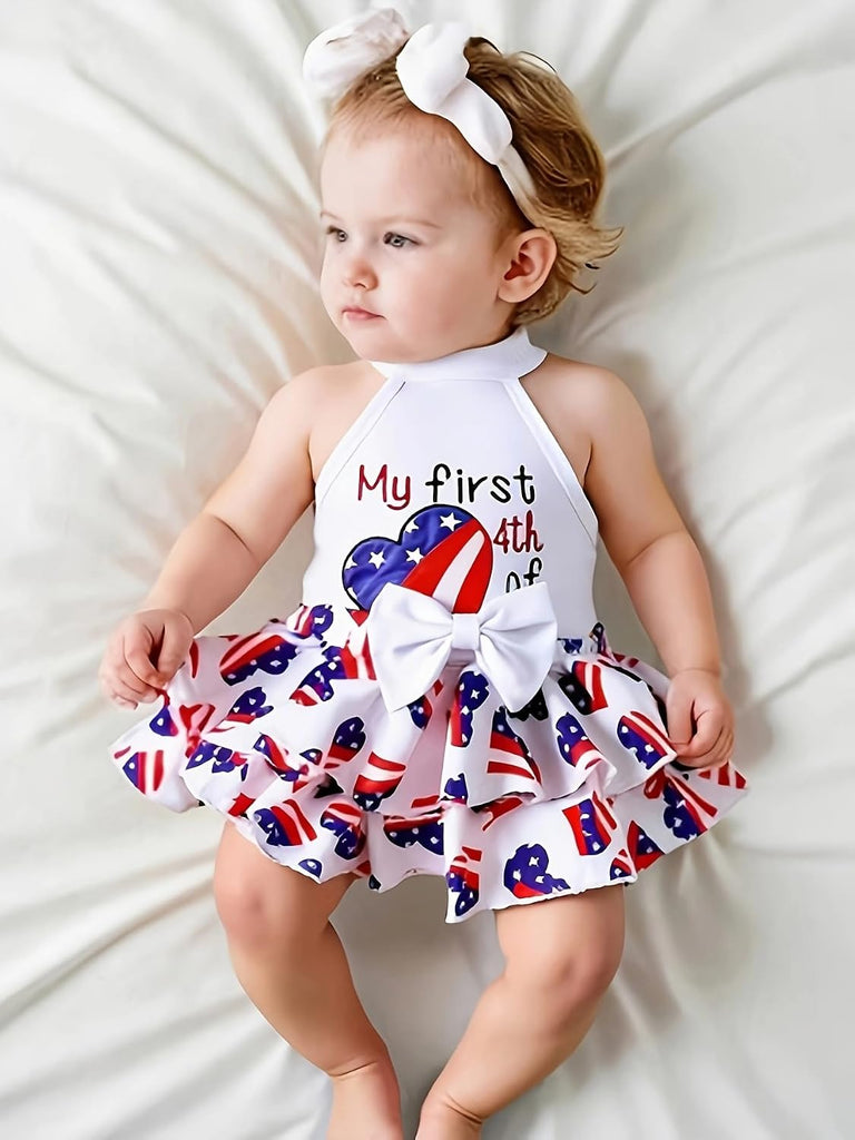 Baby Girls Sleeveless Tops and Ruffle Skirt Bloomer Shorts Set