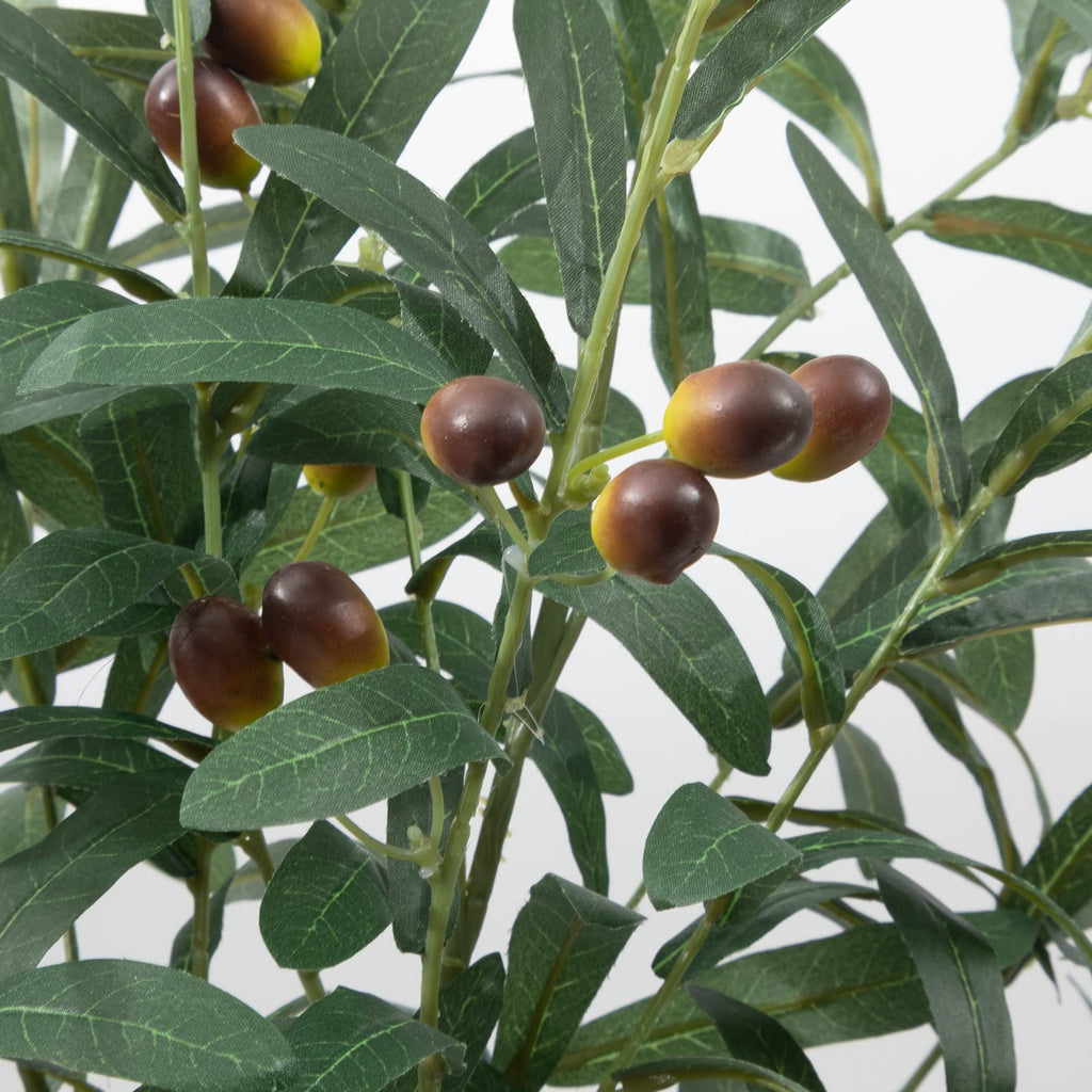 3 PCS 39" Fake Olive Tree Branches Olive Stems Large Tall Artificial Greenery Stems Bulk Faux Olive Branches for Vase