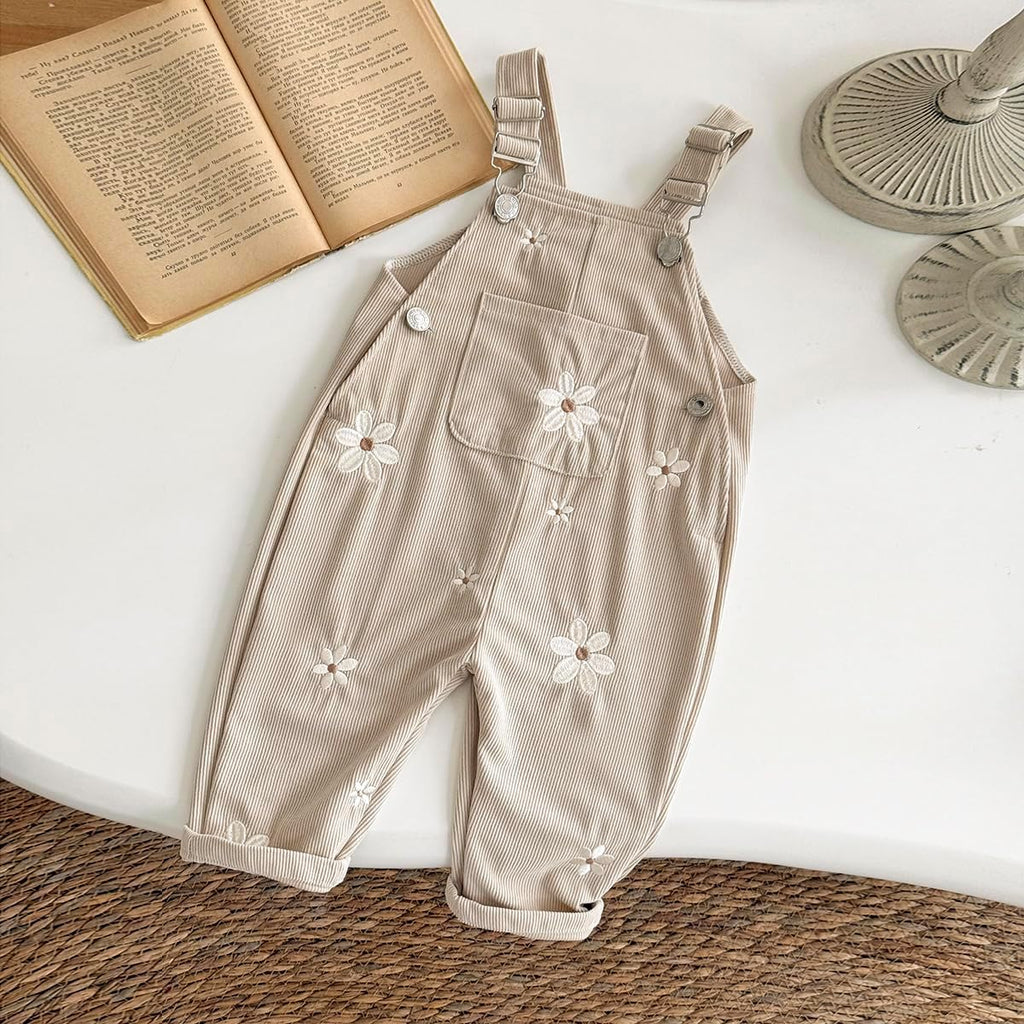 Baby Girl Overalls Corduroy Romper, Cute Toddler Jumpsuit Outfit ( - )
