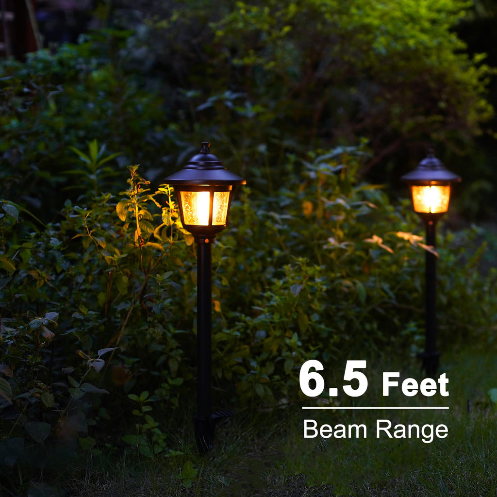 8 Pack 12V Low Voltage Landscape Path Lights, Replaceable Bulbs