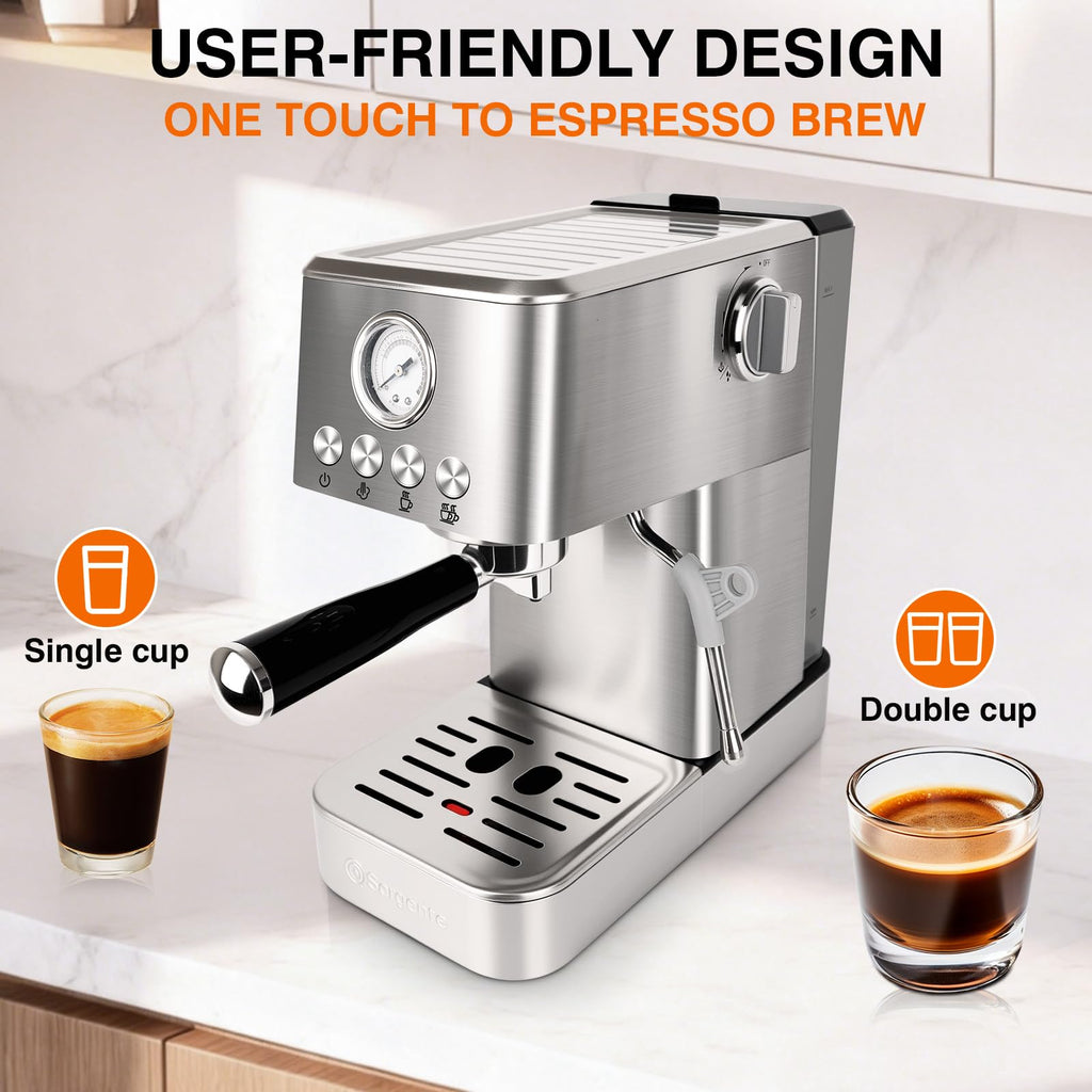 20 Bar Espresso Machine with Milk Frother