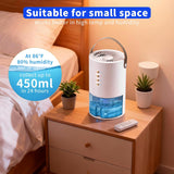 Dehumidifiers for Home, 60 Oz Small Dehumidifier for Basement. Portable Dehumidifier for Bedrooms, Bathrooms, Closets
