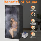 Sauna Box for Relaxation,Portable Steam Sauna for Body Relaxation,Portable Personal SPA Steam Tent with 3L /1500W