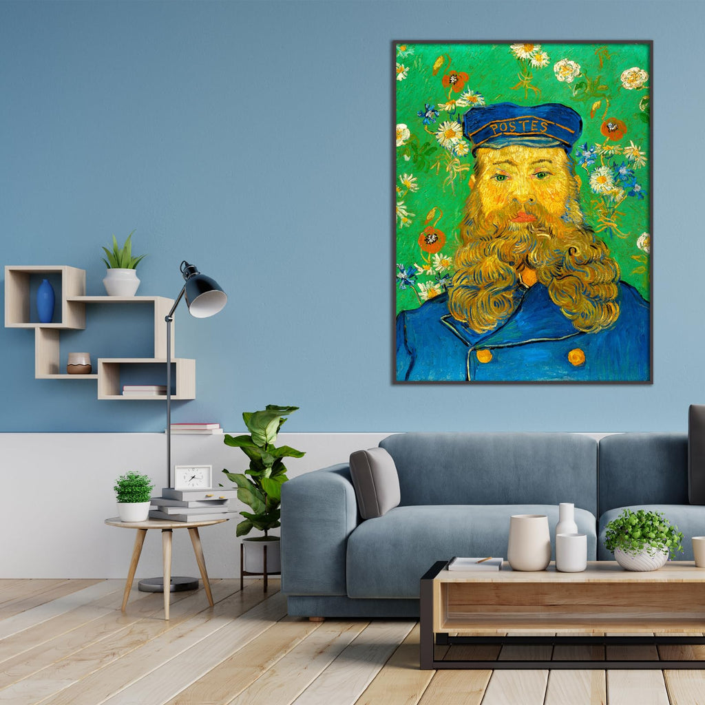 Vincent Van Gogh Canvas Wall Art - Portrait of Josephroulin Art Poster - Modern Art Portrait Print - Famous Oil