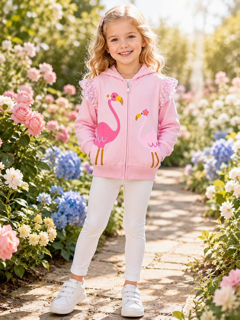 Baby Girl Zip-up Jacket Rainbow Unicorn Cotton Hoodie Sweatshirt Toddler Fall Coat Kids Winter Outfits Outerwear