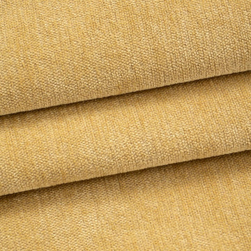 Soft Chenille Fabric for Upholstery, Yellow, 58 in x 4.37 yd