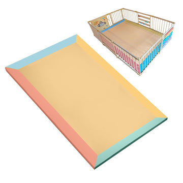 Compatible Baby Play Mat - PU Leather Baby Playpen Mat - Waterproof Play Mats for Floor - 1.5" Thick High Density