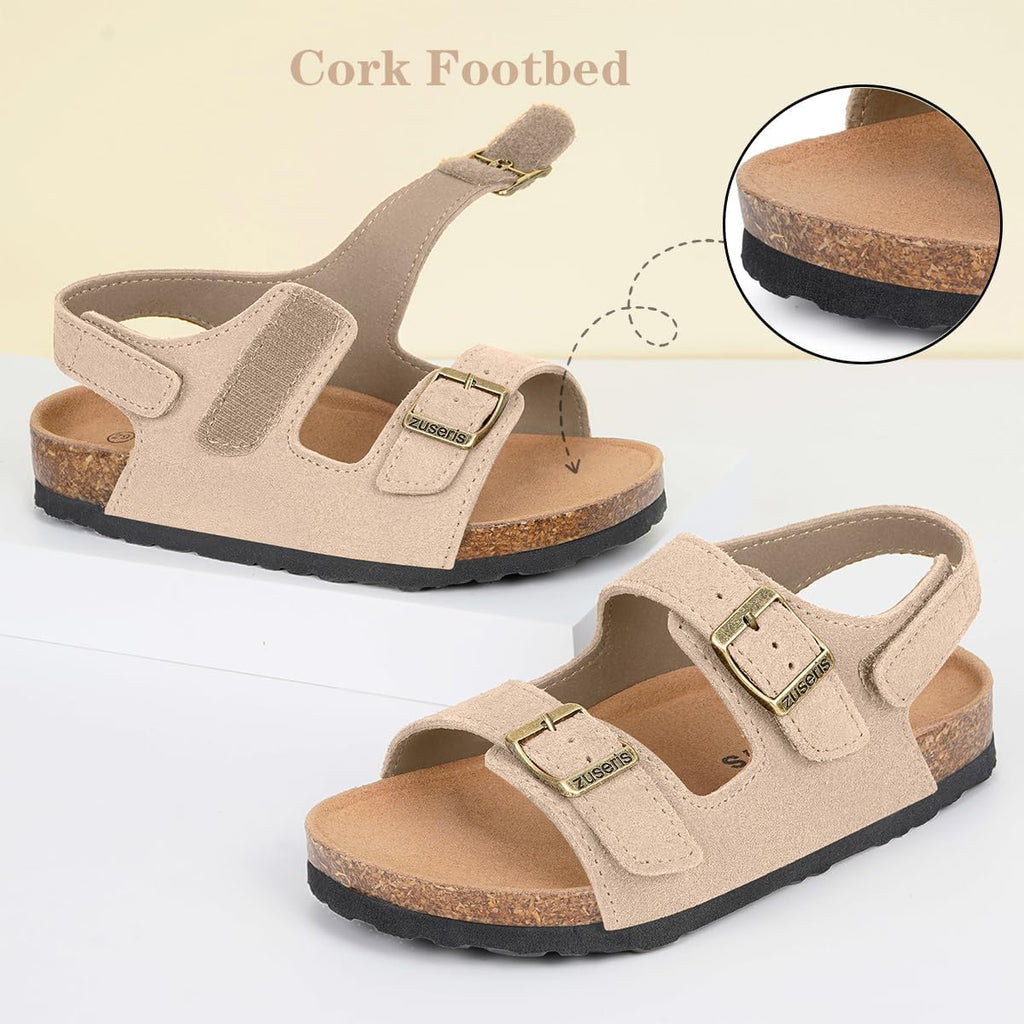 Kids Toddler Sandals Boys Girls Cork Footbed Sandal