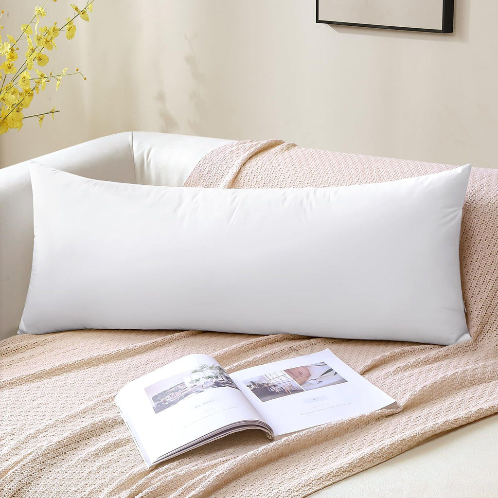 14x36 Pillow Insert, Synthetic Down Lumbar Pillow Insert for Bed, Ultra Soft Decorative Long Throw Pillow Inserts