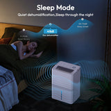 5000 Sq.Ft Dehumidifier for Basement and Home, 75 Pints Dehumidifier with Drain Hose, Smart Humidity Control, 24H