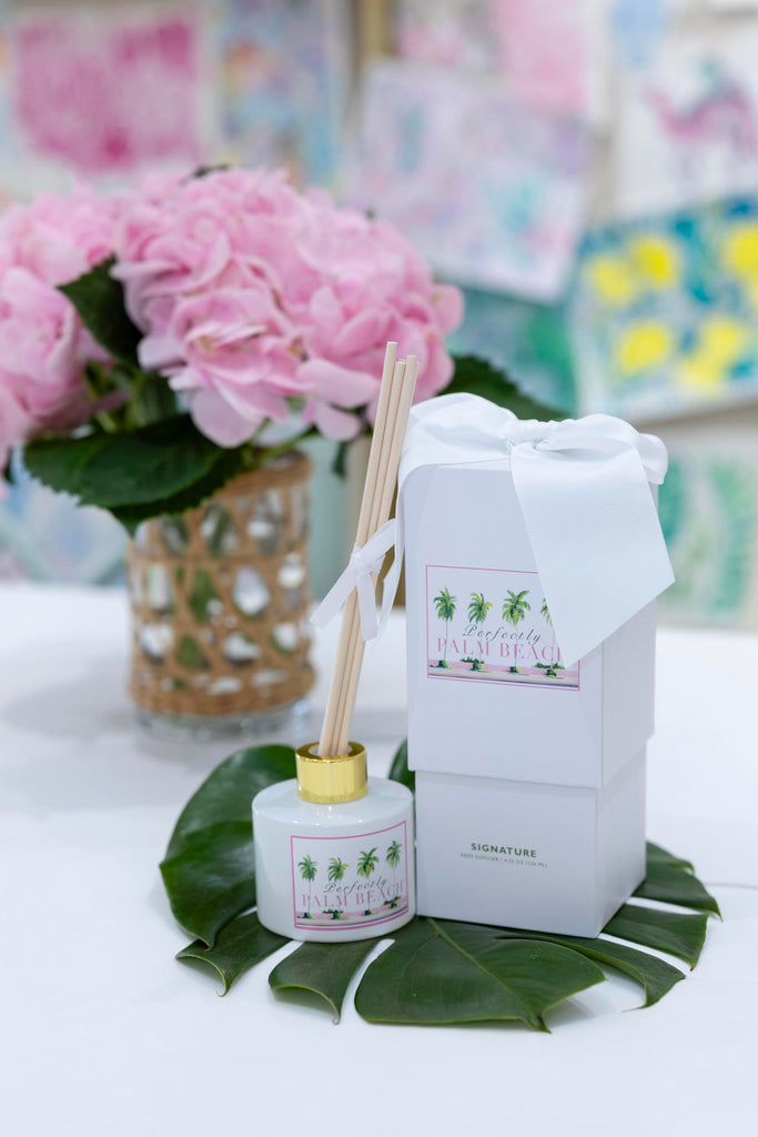 Signature Diffuser - Ocean Mist & Citrus Scent, 4.25 Oz Natural Reed Diffuser Fragrance, Long-Lasting Aroma, Coastal
