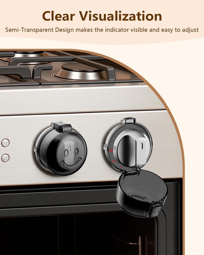 Stove Knob Safety Covers - 5 Pack Heat Resistant Stove Knob Covers