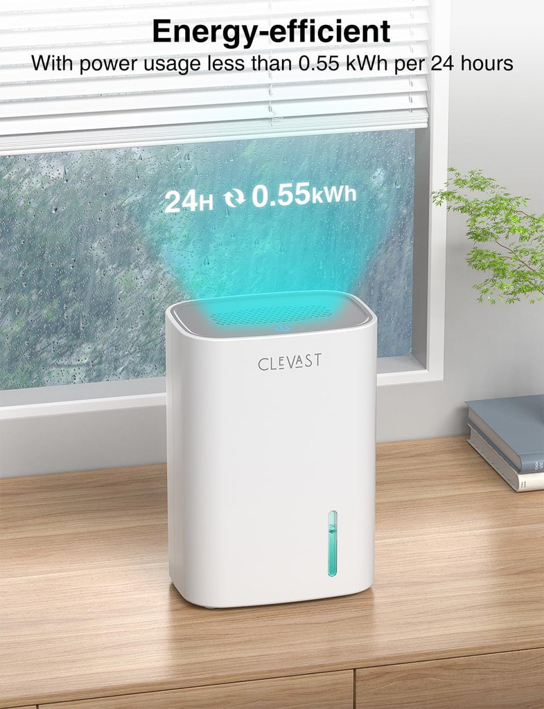 Small Dehumidifier for Home, 30oz Quiet Mini Dehumidifier for Bathroom, Bedroom & Closet