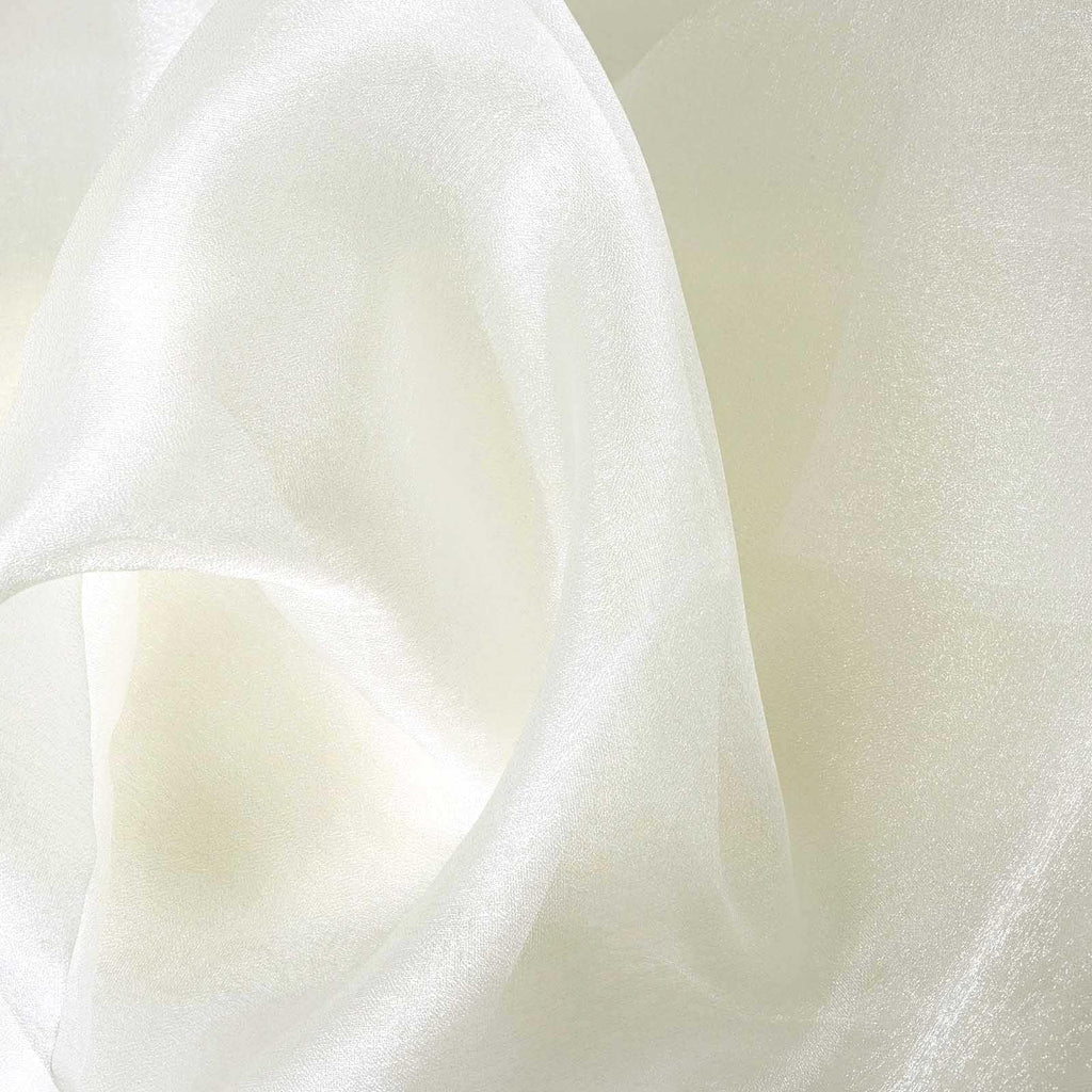 12" x 10 yds Chiffon Fabric Bolt for Ceiling Decoration Wedding Party Event Table Decoration Supply - Ivory