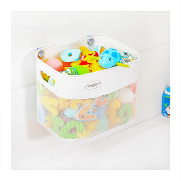 Quick Scoop Baby Mesh Bath Toy Storage, 2x Capacity & Large Opening Bath Toy Organizer Baby Bath Gift Bathtub Toy