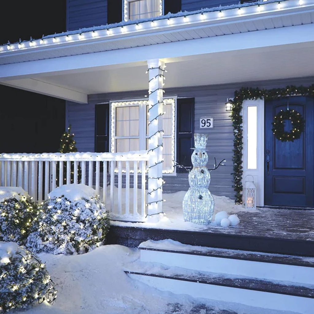 C9 Christmas String Lights, 100 LED 66 FT Waterproof Connectable Green Wire Fairy Lights, Christmas Lights for Indoor
