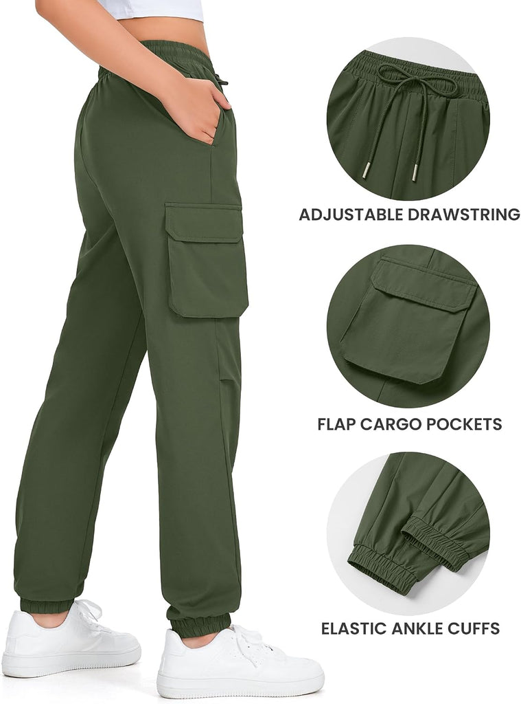 Girls Cargo Pants Waterproof Joggers Hiking Pants for Teen Girls