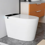 Smart Tankless Toilet with Built-In Bidet, Heated Seat, Auto Open and Close, Warm Water, Air Dryer, ADA Comfort Height, Foot Sensor, LED Display