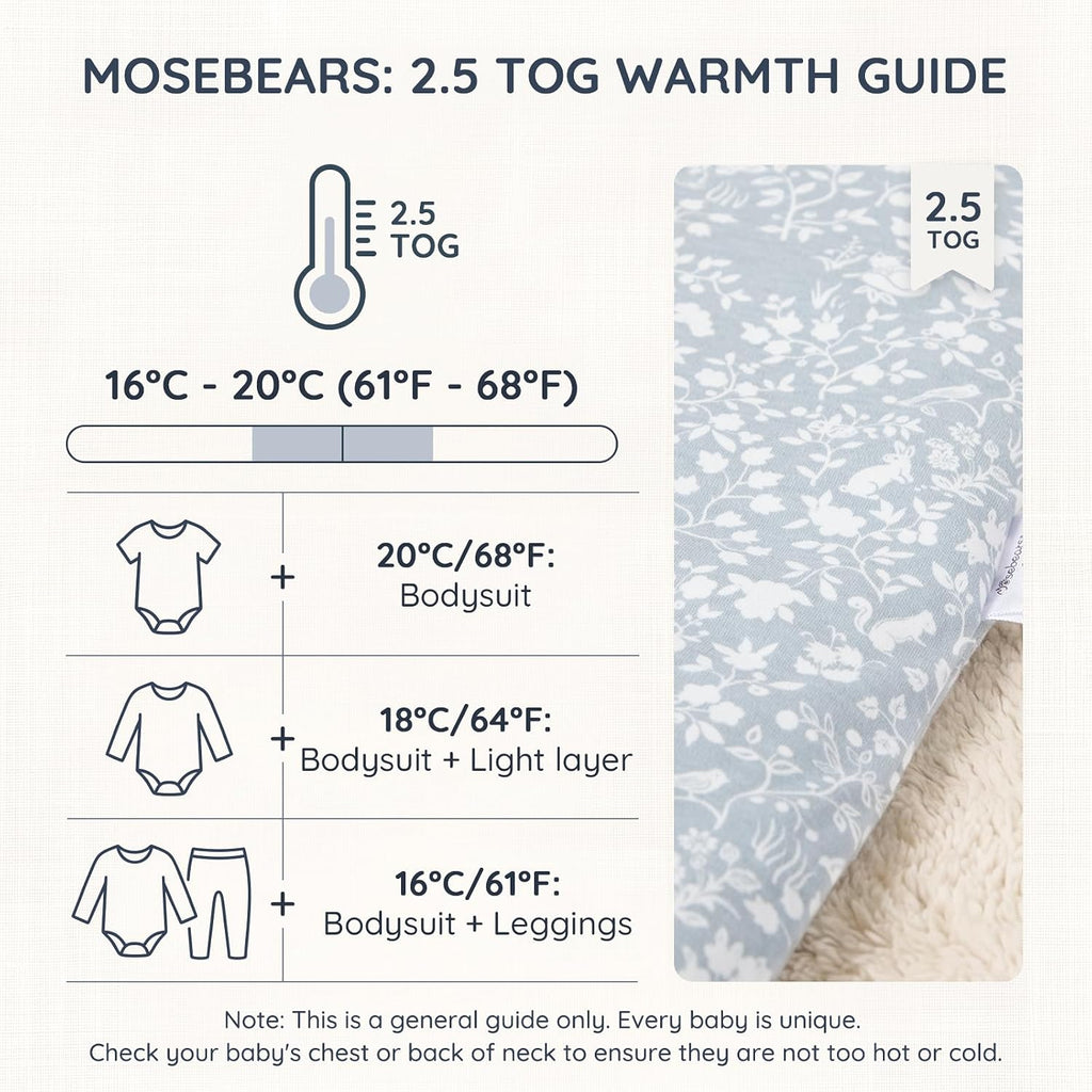Cotton Toddler Sleep Sack with Feet 2.5 TOG Ultra Soft Toddler Sleeping Sack Baby Sleep Bag Walker Wearable Blanket